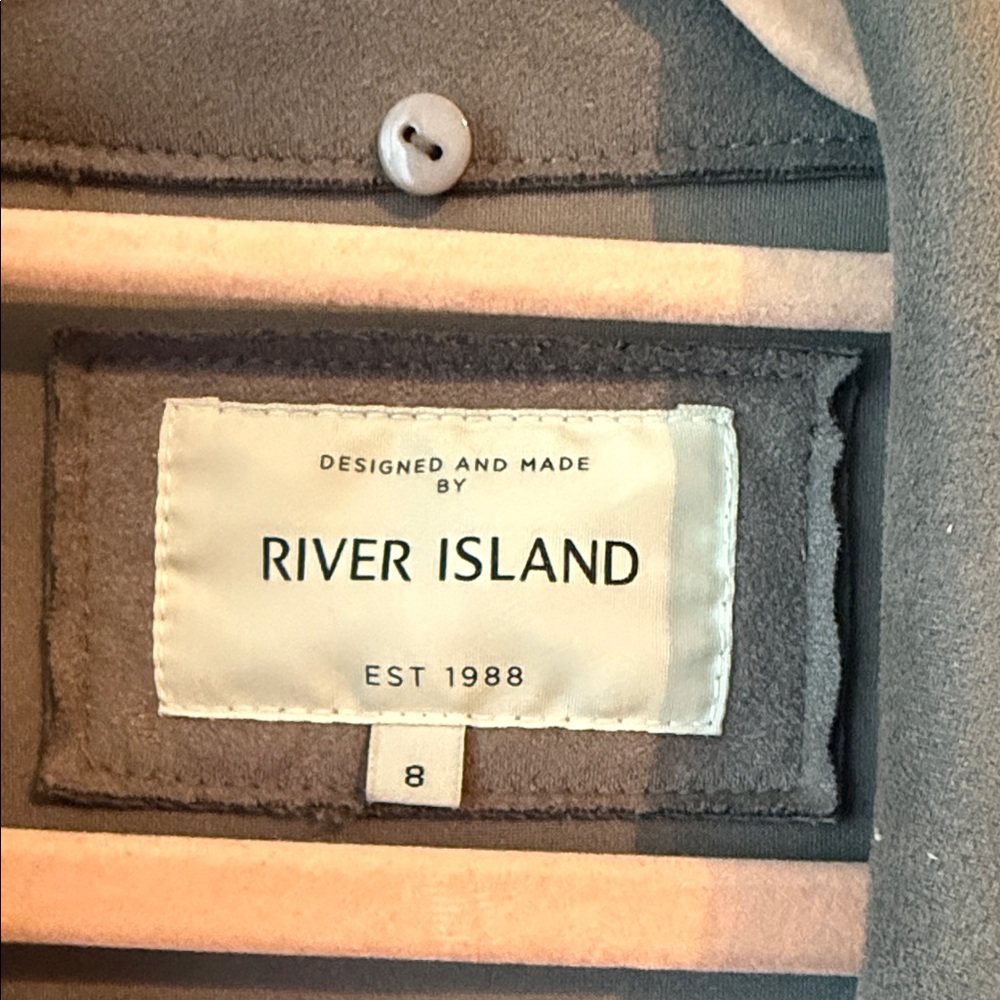 Gray River Island Women's Coat US 4 UK 8 - Picture 3 of 14